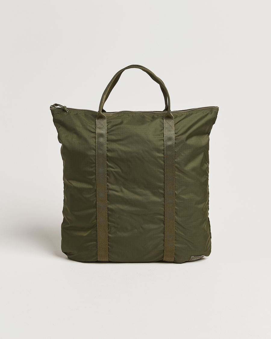 Porter-Yoshida & Co. Flex 2Way Tote Bag Olive Drab – Vert