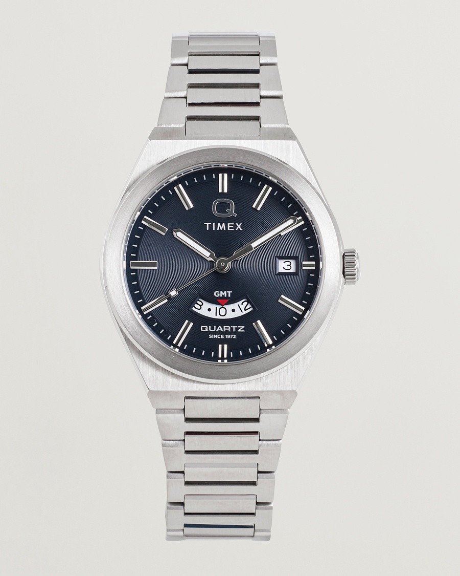 Homme | Montres | Timex | Q Continental GMT Stainless Steel 39mm Black Dial