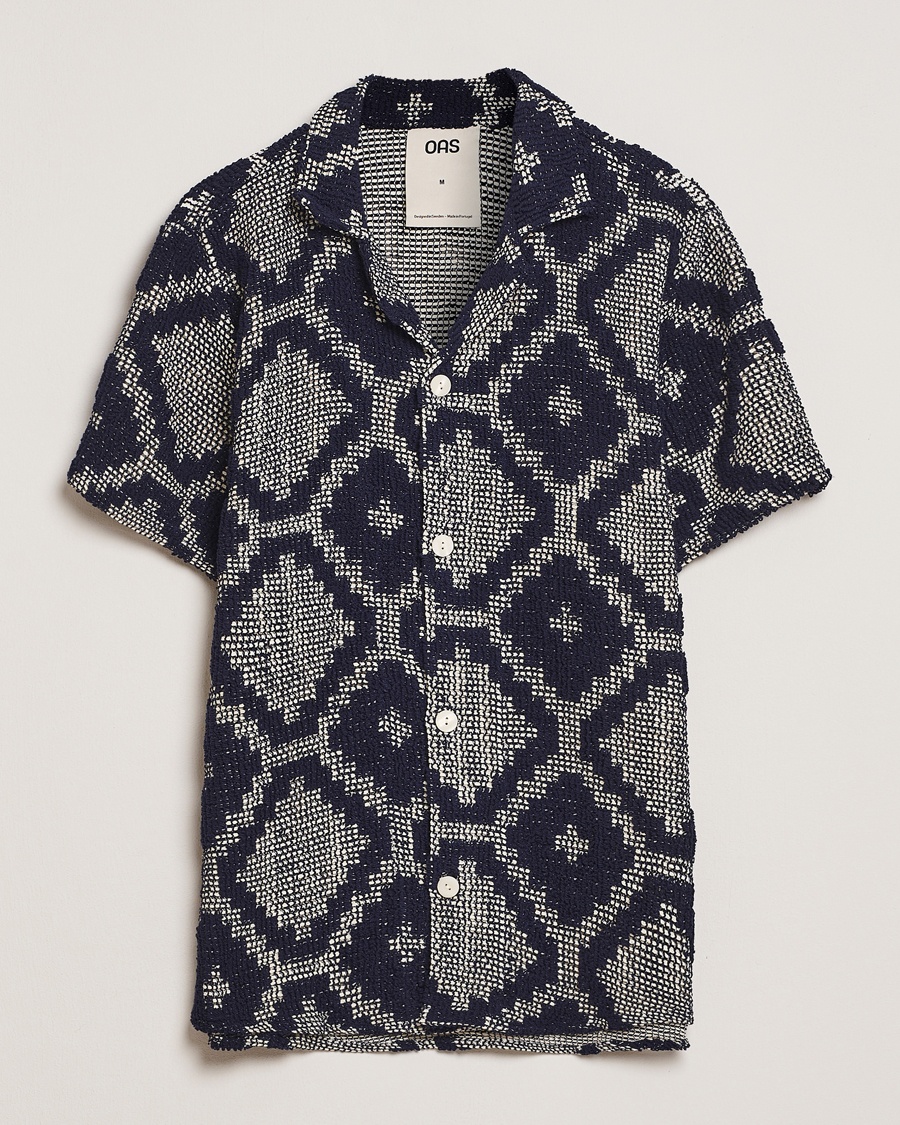 OAS Cuba Crochet Shirt Trastevere – Blauw