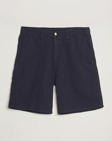 Carhartt WIP Walter Single Knee Cotton/Linen Short Dark Navy – Blauw