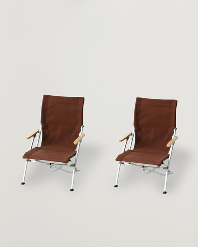 Heren | Kampeeruitrusting | Snow Peak | Low Chair Starter Set Brown