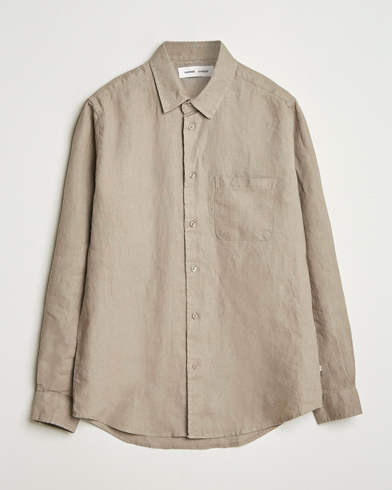 Homme | Nouveautés | Samsøe Samsøe | Liam Linen Shirt Greige