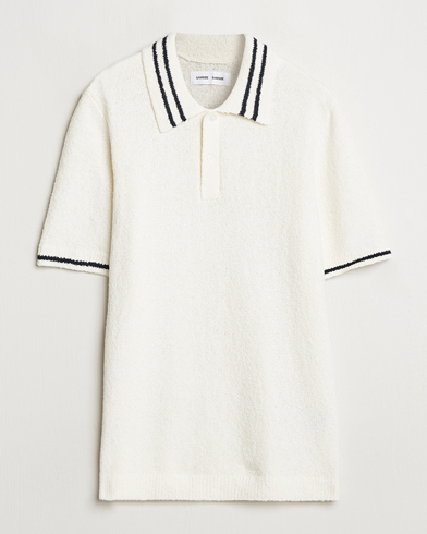 Homme | Nouveautés | Samsøe Samsøe | Pedro Tipped Knitted Polo Clear Cream