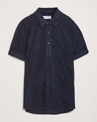 Heren | Orlebar Brown | Orlebar Brown | Sebastian Tailored Towelling Polo Night Iris