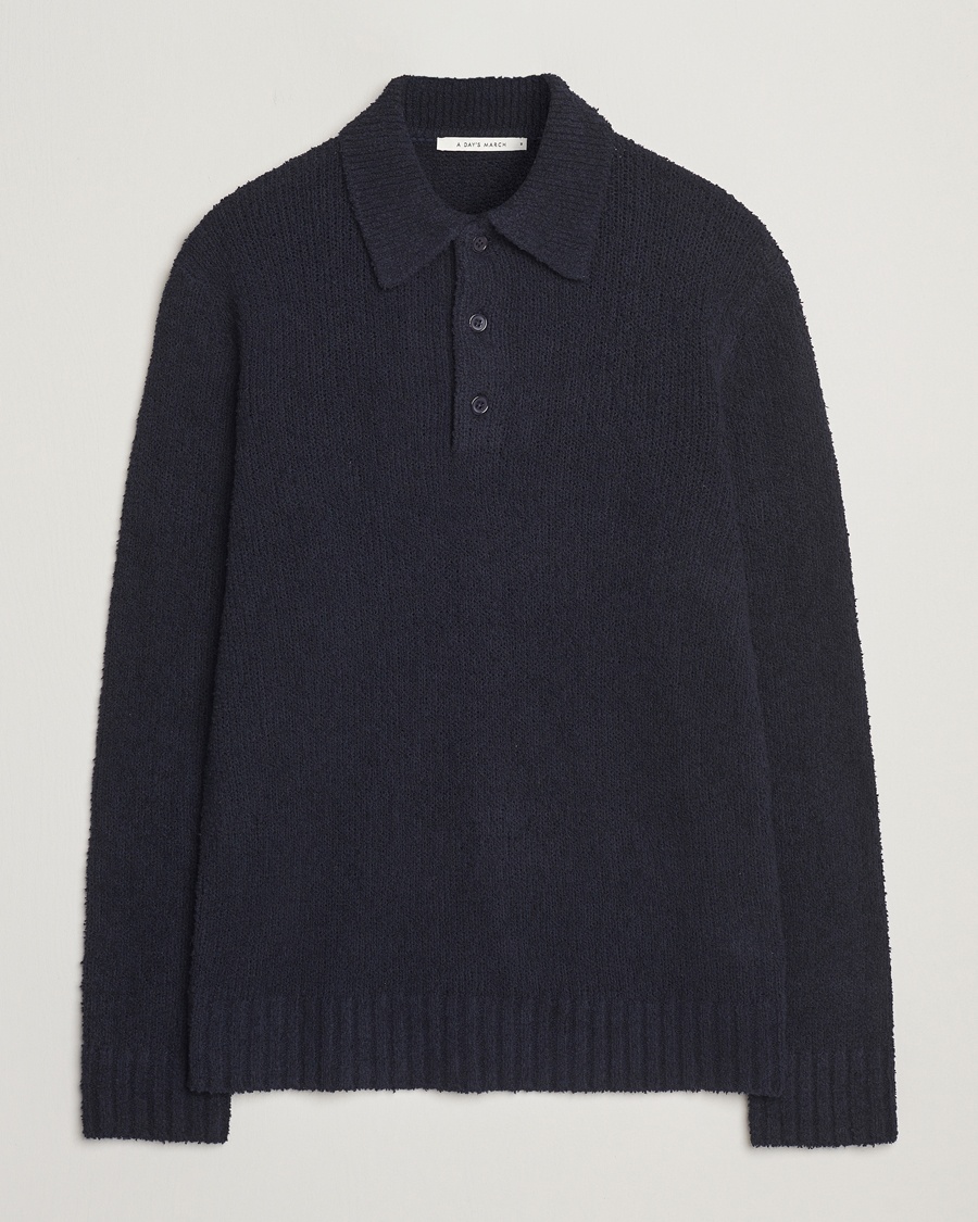 Heren | A Day's March | A Day's March | Dover Structured Polo Navy
