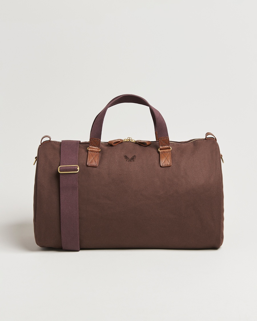 Bennett Winch Canvas Suit Carrier Holdall Chocolate – Marron
