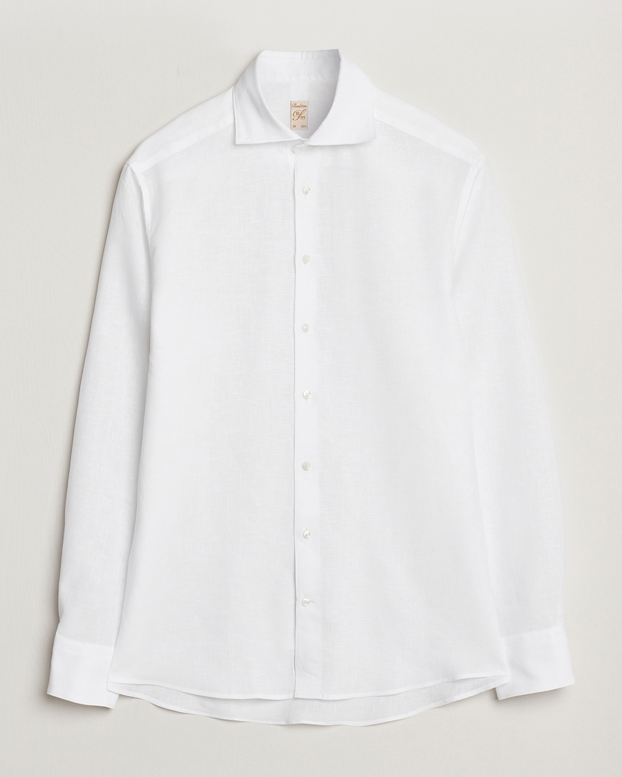 Stenströms 1899 Linen Shirt White – Blanc