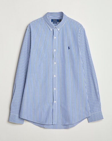Polo Ralph Lauren Slim Fit Poplin Shirt Blue/White Bengal Stripe – Bleu