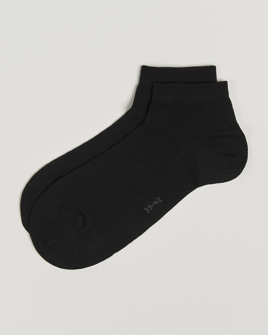 Falke Happy 2-Pack Cotton Sneaker Socks Black – Zwart