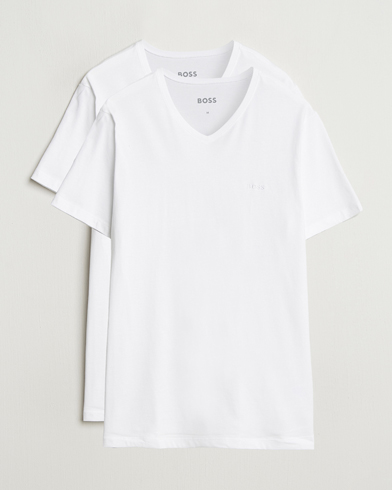 BOSS BLACK 2-Pack Relaxed Fit V-Neck T-Shirt White – Wit