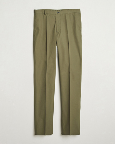 Heren | Chino's | Kamakura Shirts | Cotton Ivy Trousers Olive