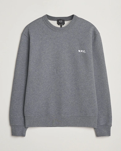 Homme | A.P.C. | A.P.C. | Boxy Fit Petit VPC Sweatshirt Anthracite/White