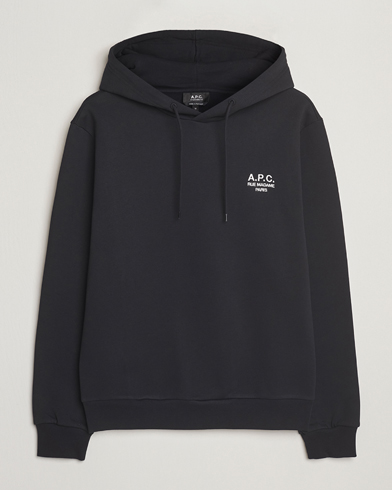 A.P.C. Rue Madame Hoodie Black/White – Zwart