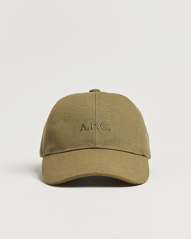 A.P.C.Charlie Baseball CapKhaki Green – Groen