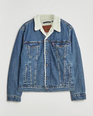 Levi's Type 3 Sherpa Trucker In The Morning – Blauw