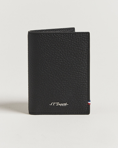 S.T. Dupont Neo Capsule Credit Card Wallet Black Grained – Zwart
