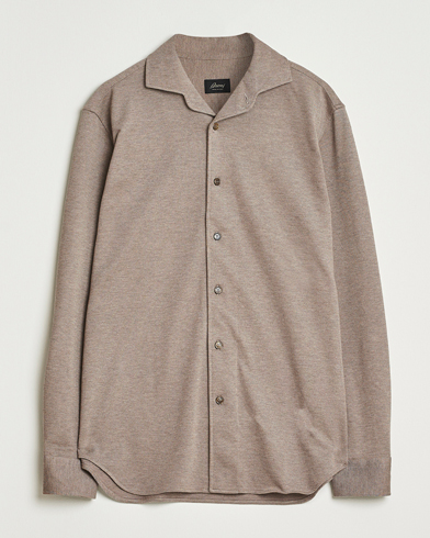 Cotton Piquet Shirt Beige