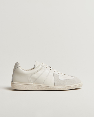 Sweyd Nappa/Suede Army Trainer White – Blanc