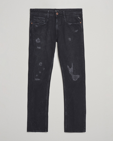 Replay Rocco Comfort Fit Stretch Jeans Washed Black – Zwart