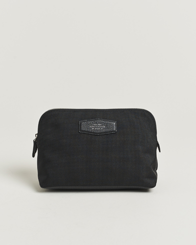 Smythson Canvas Norton Travel Pouch Black – Zwart