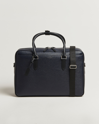 Smythson Ludlow 48 Hours Travel Bag Navy – Bleu