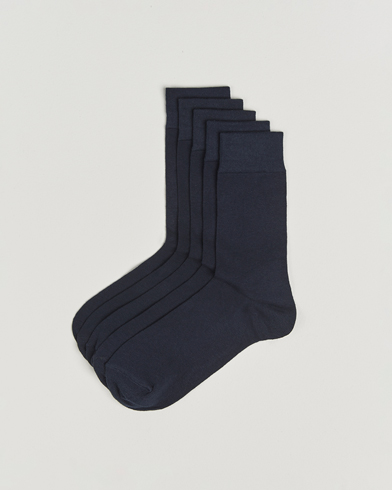 Bread & Boxers 5-Pack Socks Dark Navy – Blauw