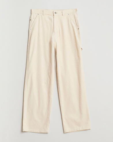 Drôle de Monsieur Baggy Corduroy Workwear Pants Ecru – Blanc