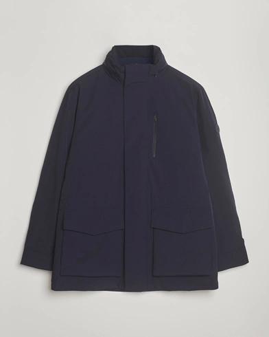 Homme | GANT | GANT Double Mid Length Field Jacket Evening Blue