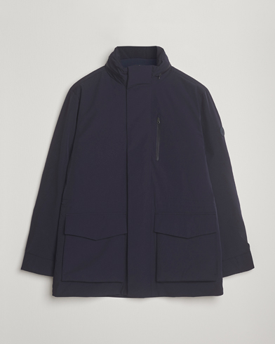 Gant Double Mid Length Field Jacket Evening Blue – Bleu