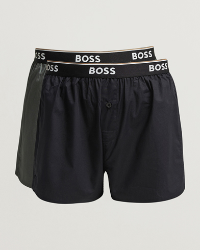 Homme | BOSS BLACK | BOSS BLACK 2-Pack Boxer Shorts Green/Black