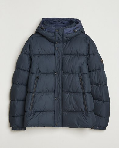 BOSS ORANGE Omaris Down Hooded Jacket Dark Blue – Bleu