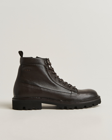 BOSS BLACK Julyo Leather Boot Dark Brown – Bruin