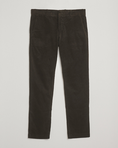 Homme | NN07 | NN07 Theo Regular Fit Corduroy Chinos Dark Army