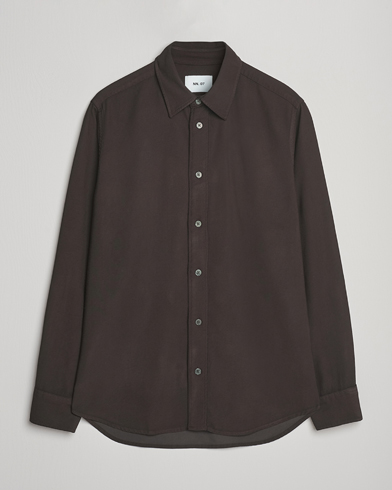 NN07 Colby Shirt Dark Army – Groen