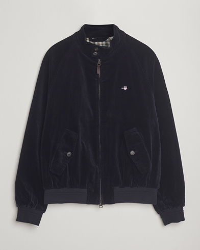 Gant Corduroy Harrington Jacket Evening Blue – Bleu