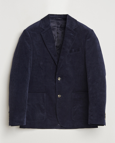 Homme | GANT | GANT Corduroy Blazer Evening Blue