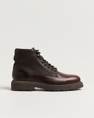 Gant Blisdor Leather Boot Dark Brown – Marron