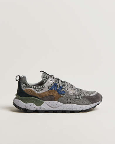 Flower Mountain Yamano 3 Suede/Tweed Wool Sneaker Grey – Grijs