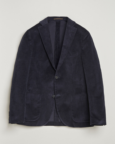 Incotex Corduroy Blazer Navy – Blauw