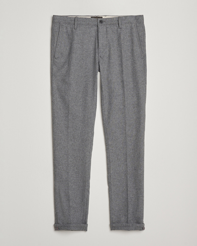 Incotex Slim Fit Washed Flannel Slacks Light Grey – Gris