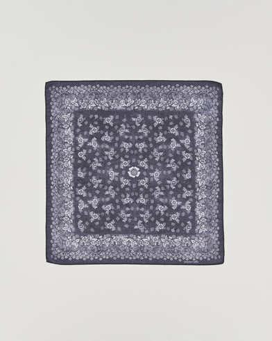 Massimo Alba Hanky Cotton Handkerchief Navy – Blauw