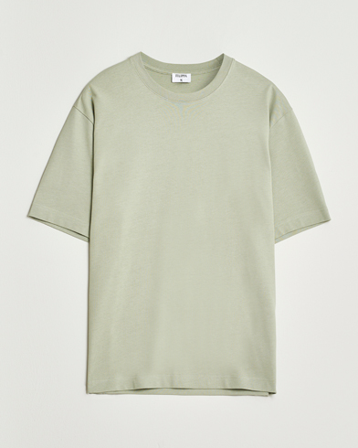 Filippa K Heavy Cotton Crew Neck T-Shirt Faded Green Grey – Vert