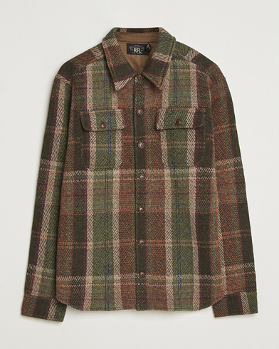 Homme | RRL | RRL Matlock Cashmere Shirt Jacket Olive
