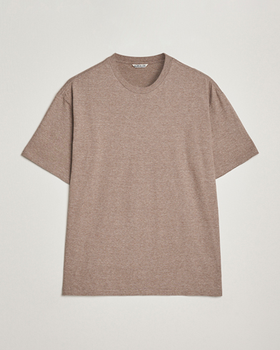 Auralee Seamless Crew Neck T-Shirt Top Brown – Bruin