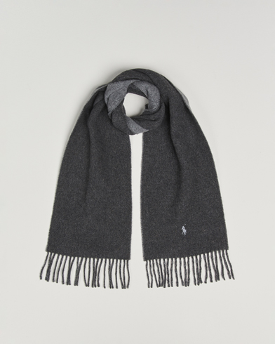 Polo Ralph Lauren Reversible Wool Scarf Grey Heather – Grijs