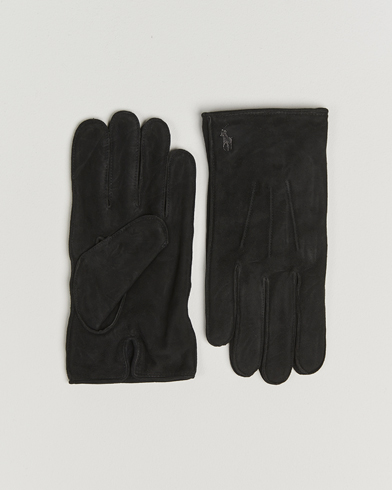Polo Ralph Lauren Suede Gloves Black – Zwart