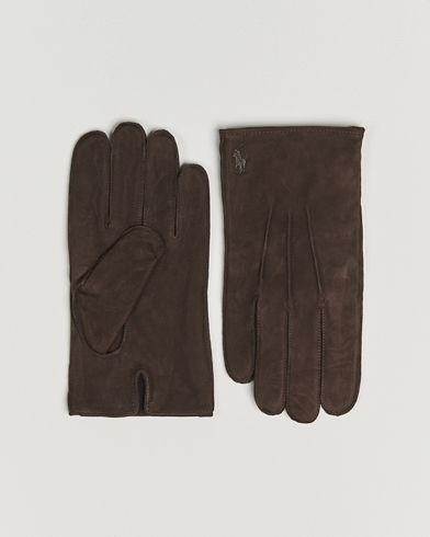 Polo Ralph Lauren Suede Gloves Dark Brown – Bruin
