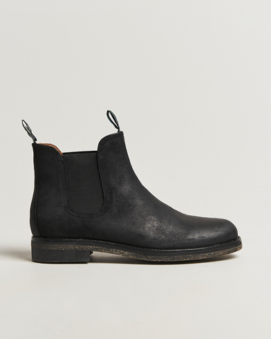 Homme | Polo Ralph Lauren | Polo Ralph Lauren Radford Chelsea Boot Black Rough-Out Suede