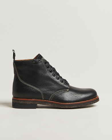 Homme | Polo Ralph Lauren | Polo Ralph Lauren Radford Oiled Leather Boot Black Calf