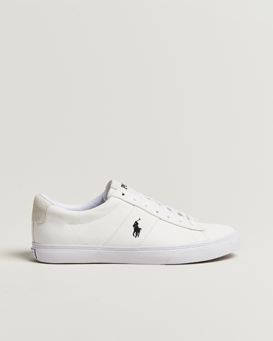 Polo Ralph Lauren Sayer Canvas Sneakers White/Black – Blanc